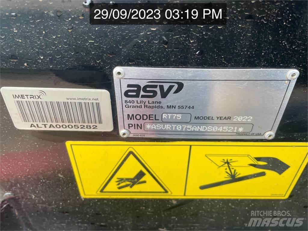 ASV POSI-TRACK RT75 Carregadoras de direcção deslizante