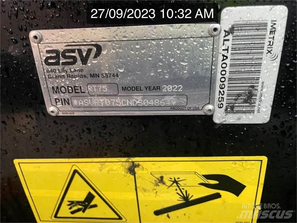 ASV POSI-TRACK RT75 Carregadoras de direcção deslizante