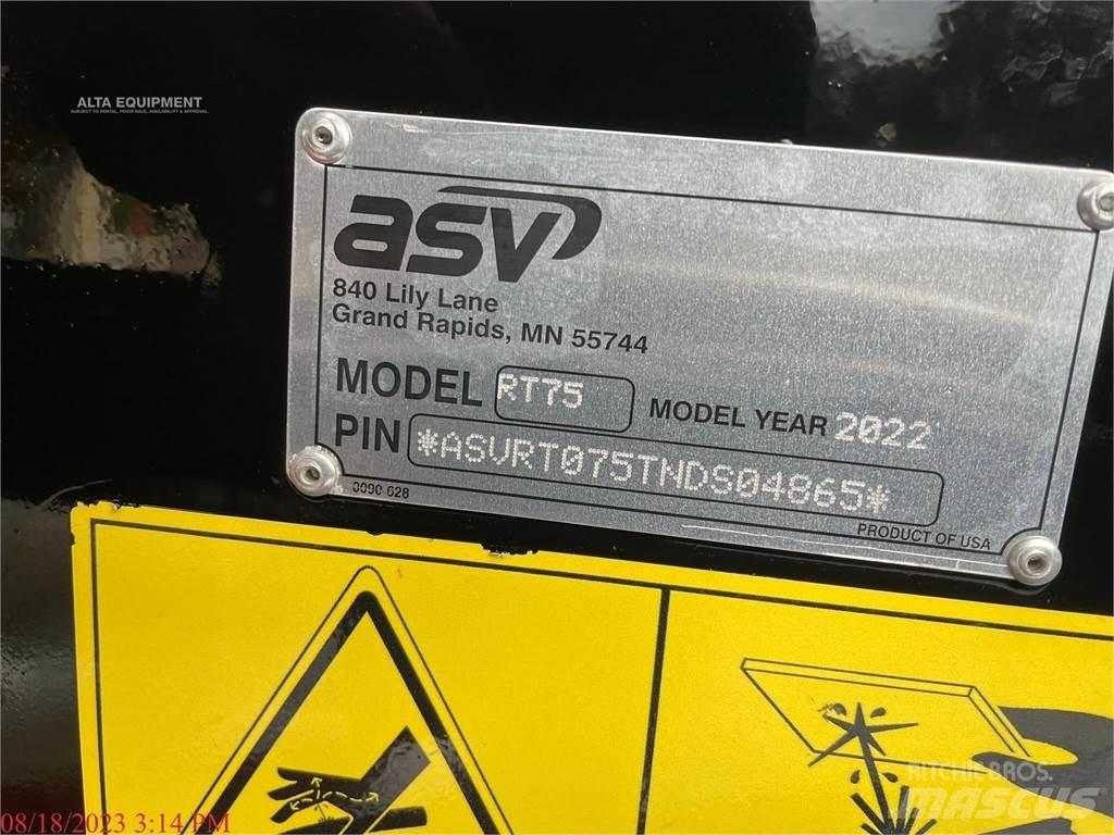 ASV POSI-TRACK RT75 Carregadoras de direcção deslizante