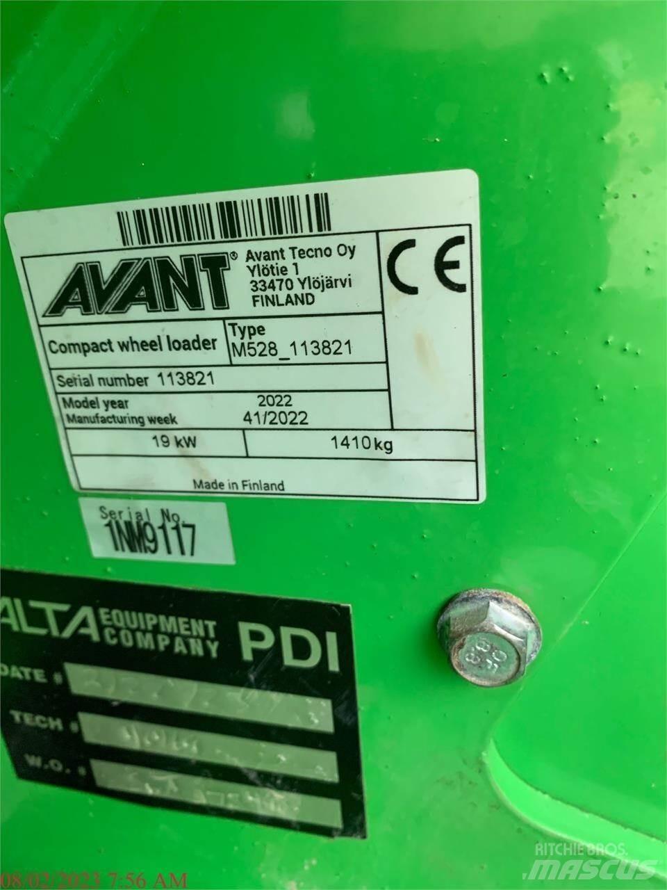 Avant 528 Pás carregadoras de rodas