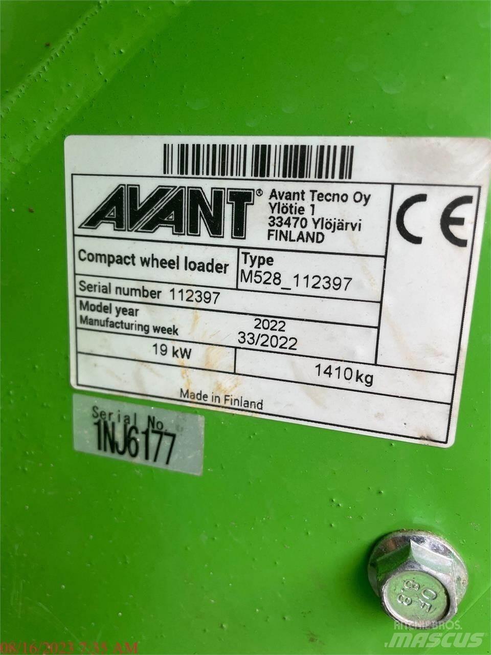 Avant 528 Pás carregadoras de rodas
