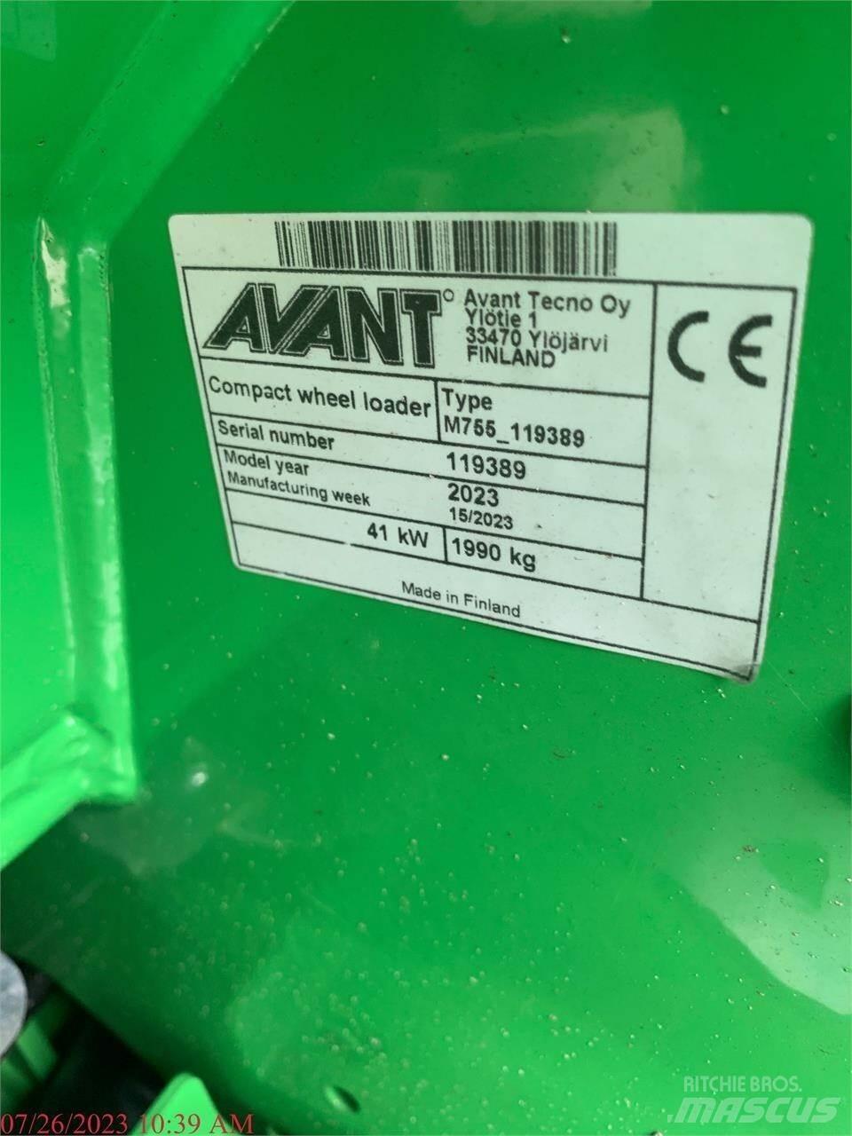 Avant 755I Pás carregadoras de rodas