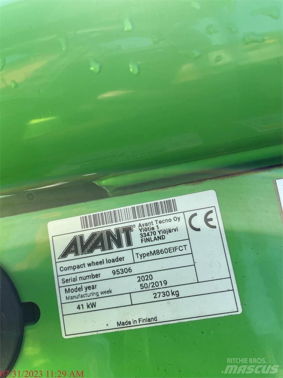 Avant 860I Pás carregadoras de rodas
