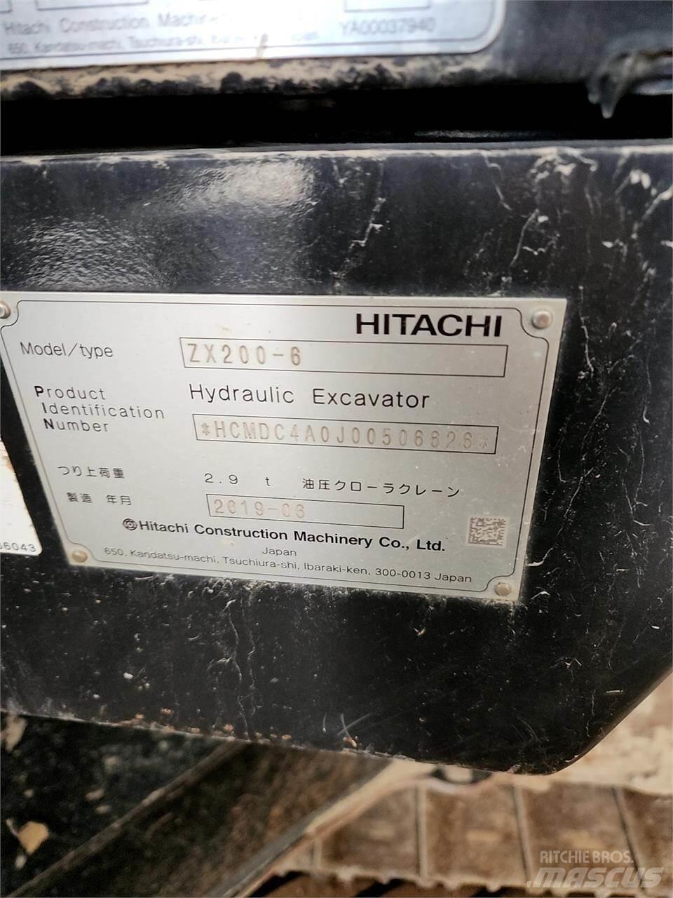 Hitachi ZX200-6 Escavadoras de rastos