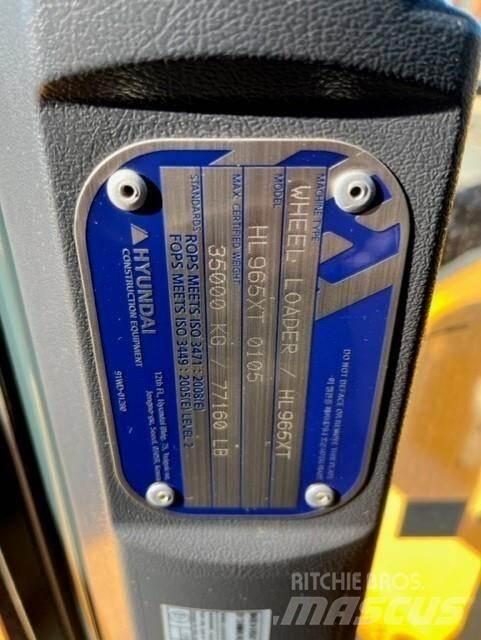 Hyundai HL965XT Pás carregadoras de rodas