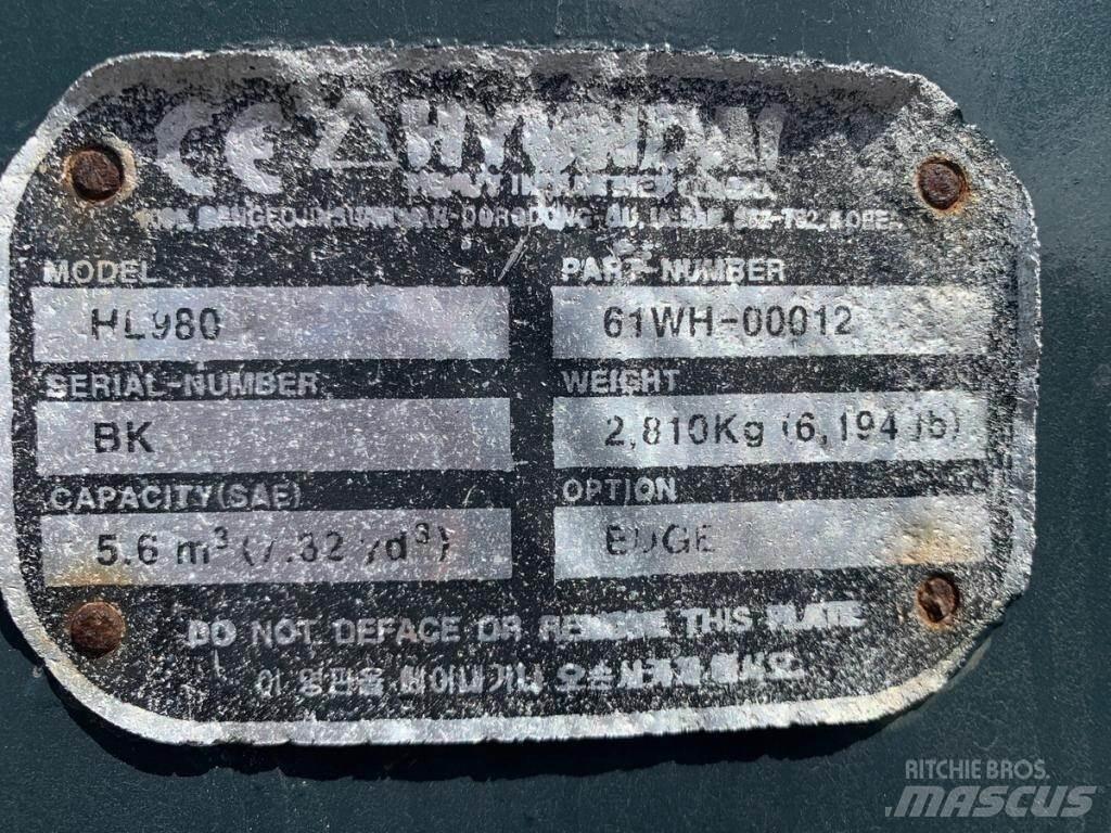 Hyundai HL980 Pás carregadoras de rodas