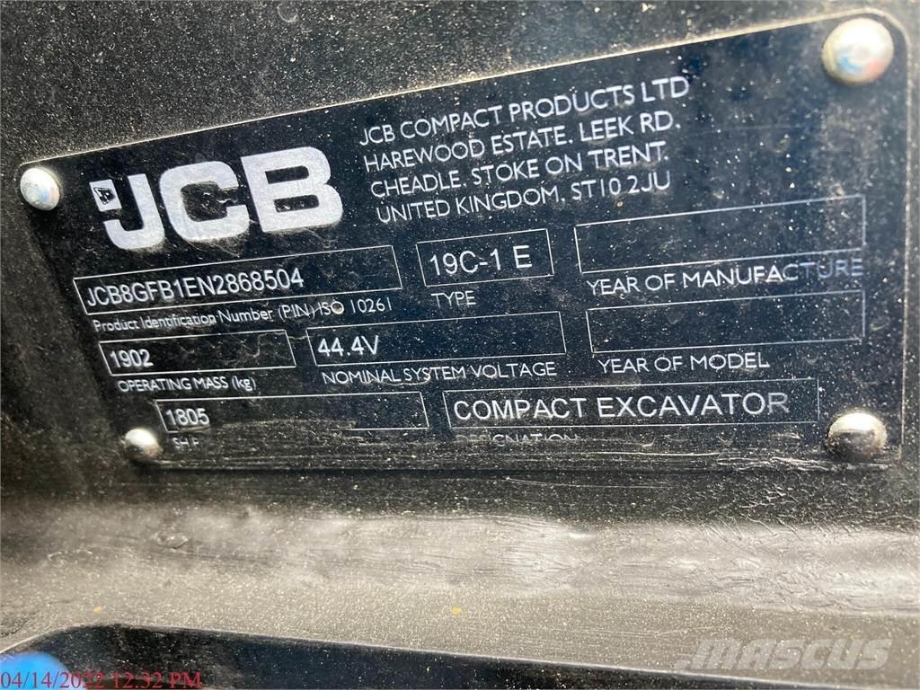JCB 19C-1E Mini Escavadoras <7t
