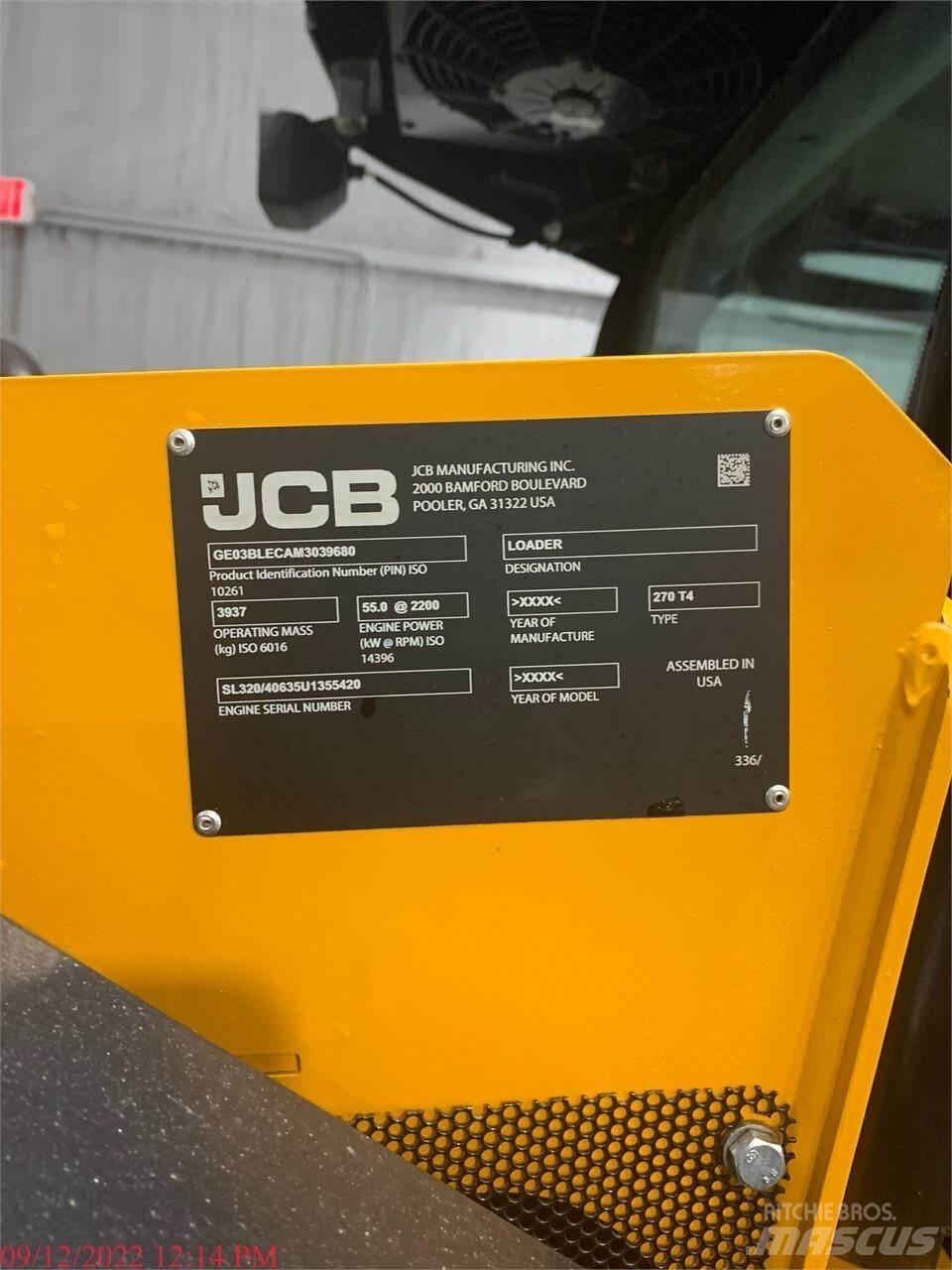 JCB 270 Carregadoras de direcção deslizante
