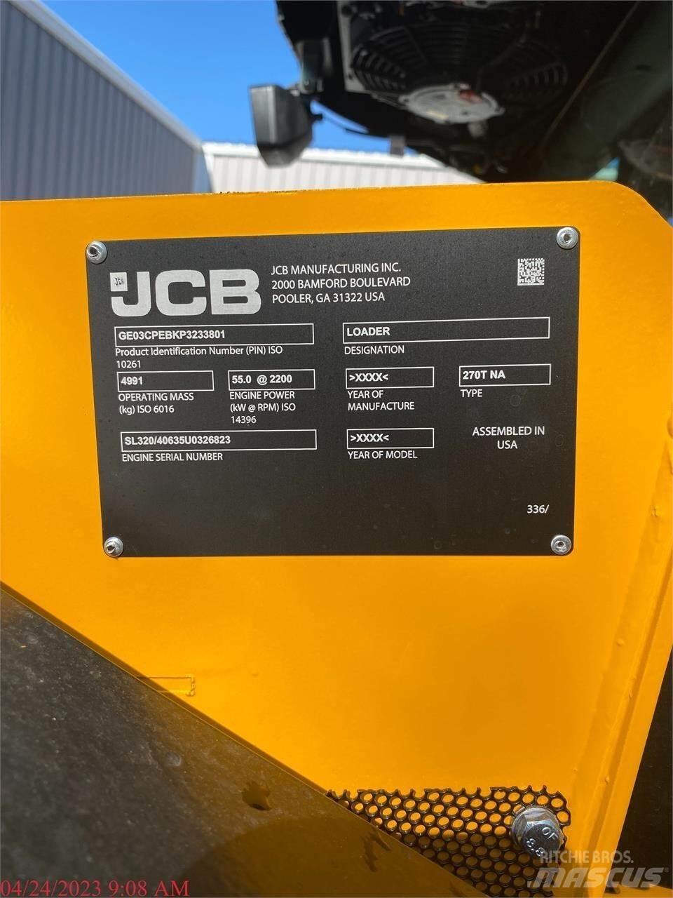 JCB 270T Carregadoras de direcção deslizante