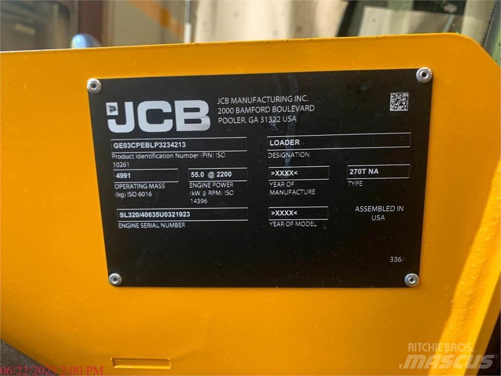 JCB 270T Carregadoras de direcção deslizante