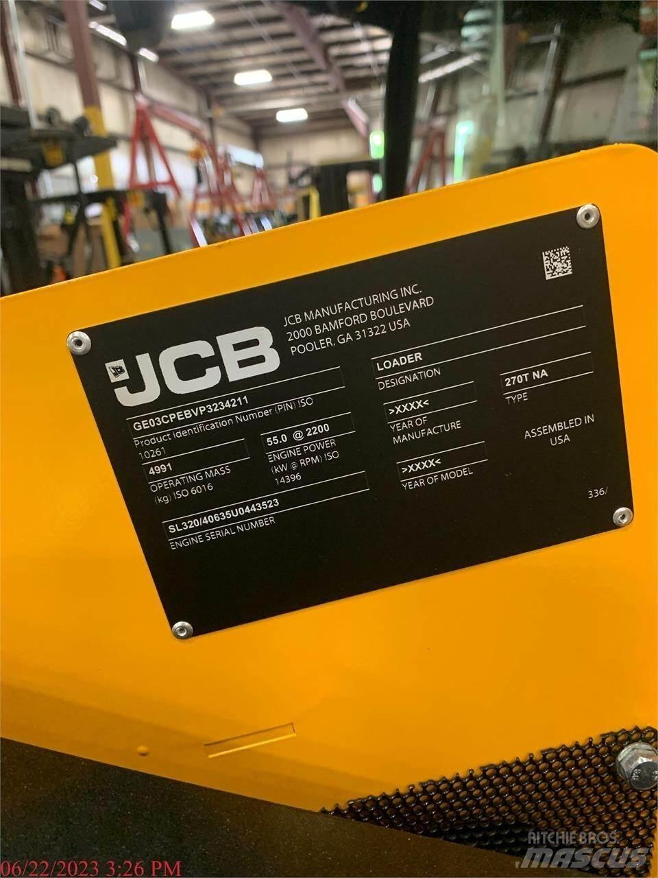 JCB 270T Carregadoras de direcção deslizante