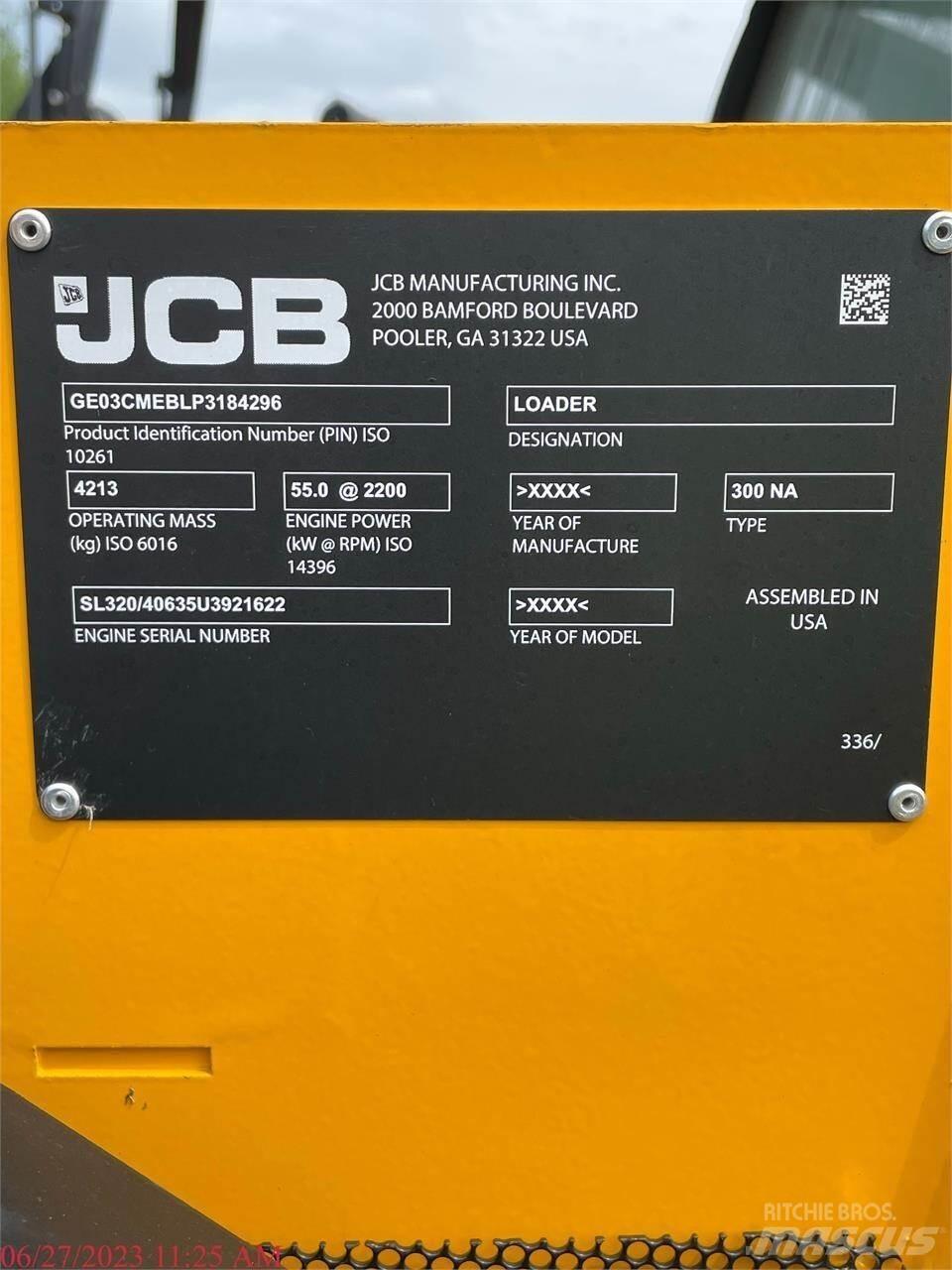 JCB 300 Carregadoras de direcção deslizante