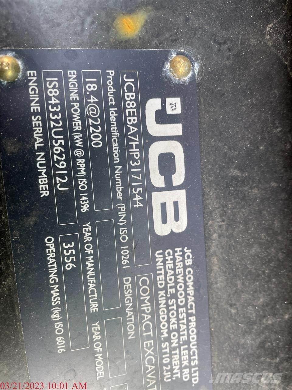 JCB 35Z-1 Mini Escavadoras <7t