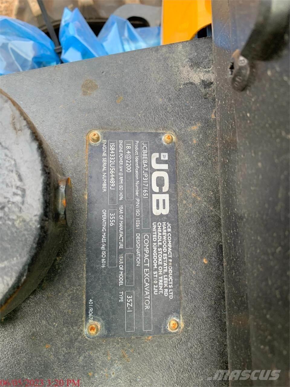 JCB 35Z-1 Mini Escavadoras <7t