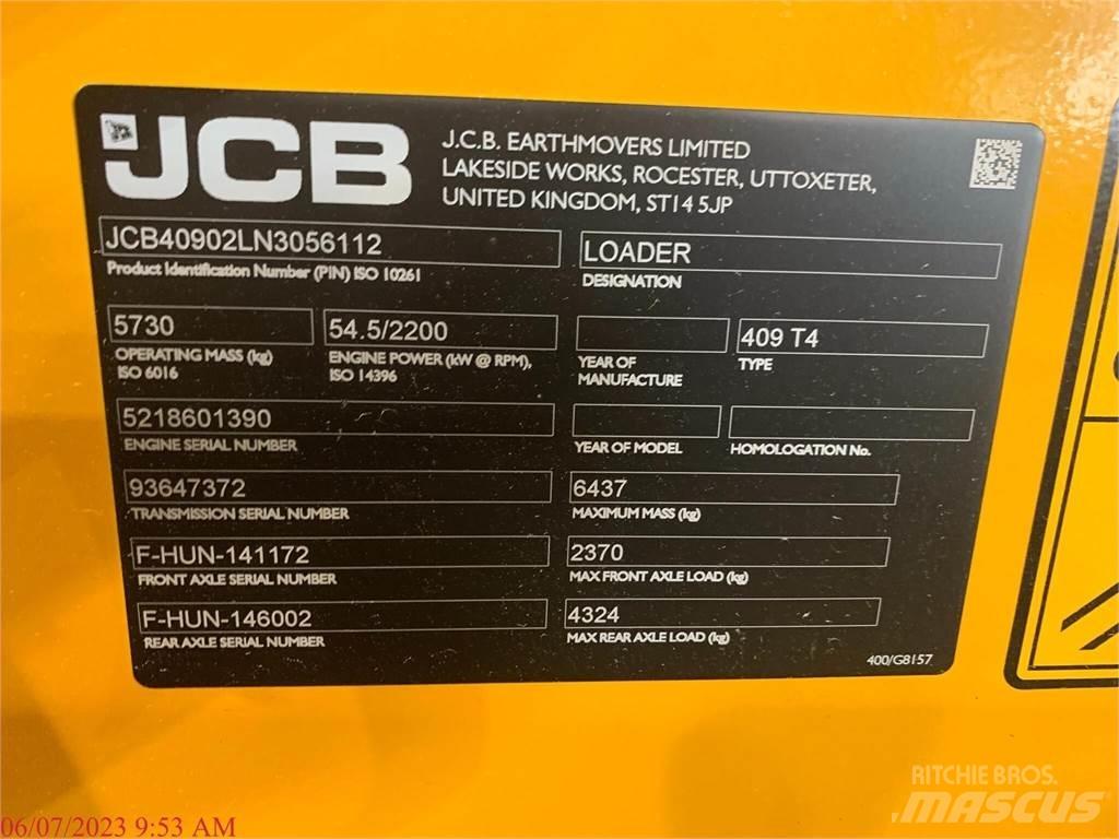 JCB 409 Pás carregadoras de rodas