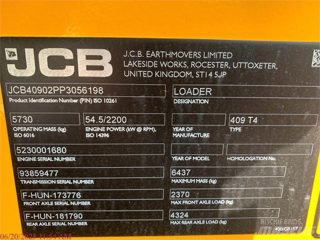 JCB 409 Pás carregadoras de rodas