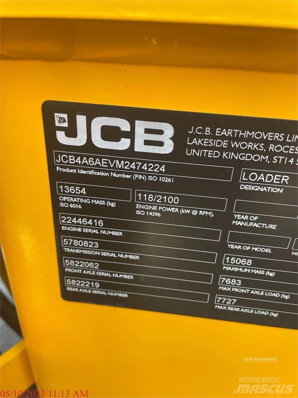 JCB 427ZX Pás carregadoras de rodas