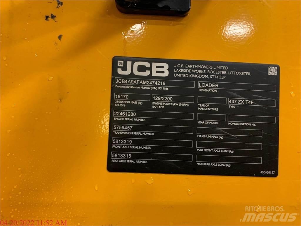 JCB 437ZX Pás carregadoras de rodas