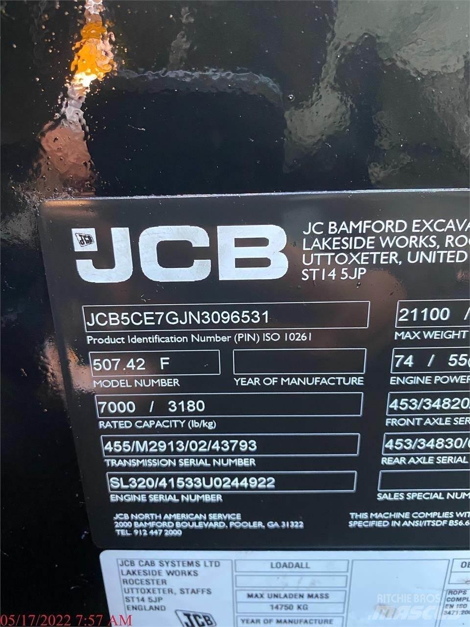JCB 507-42 Manipuladores telescópicos