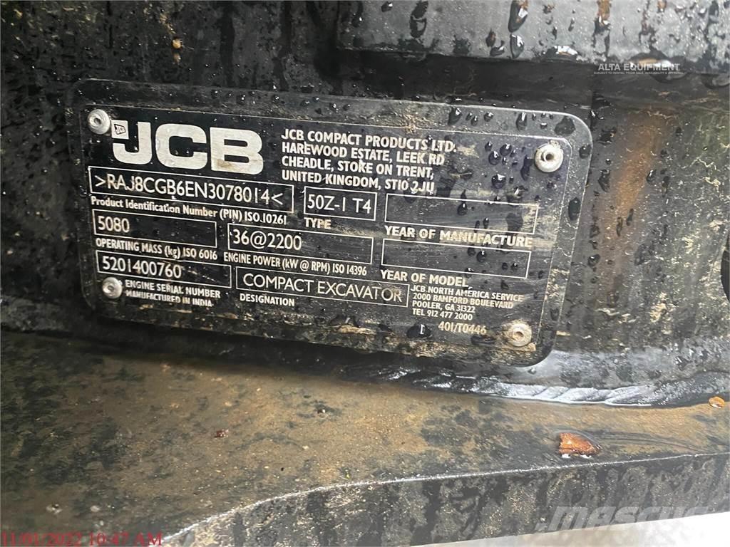 JCB 50Z-1 Mini Escavadoras <7t