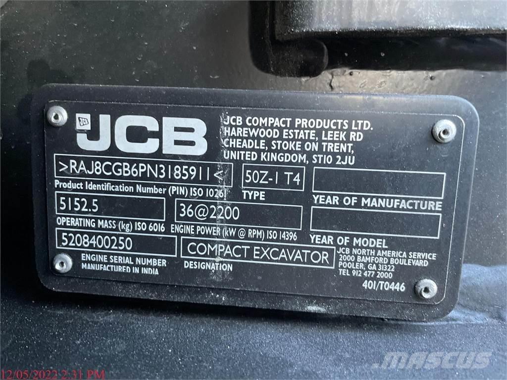 JCB 50Z-1 Mini Escavadoras <7t