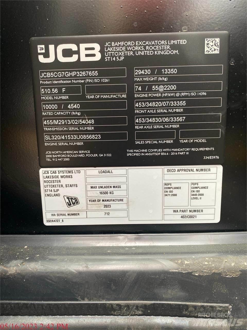 JCB 510-56 Manipuladores telescópicos
