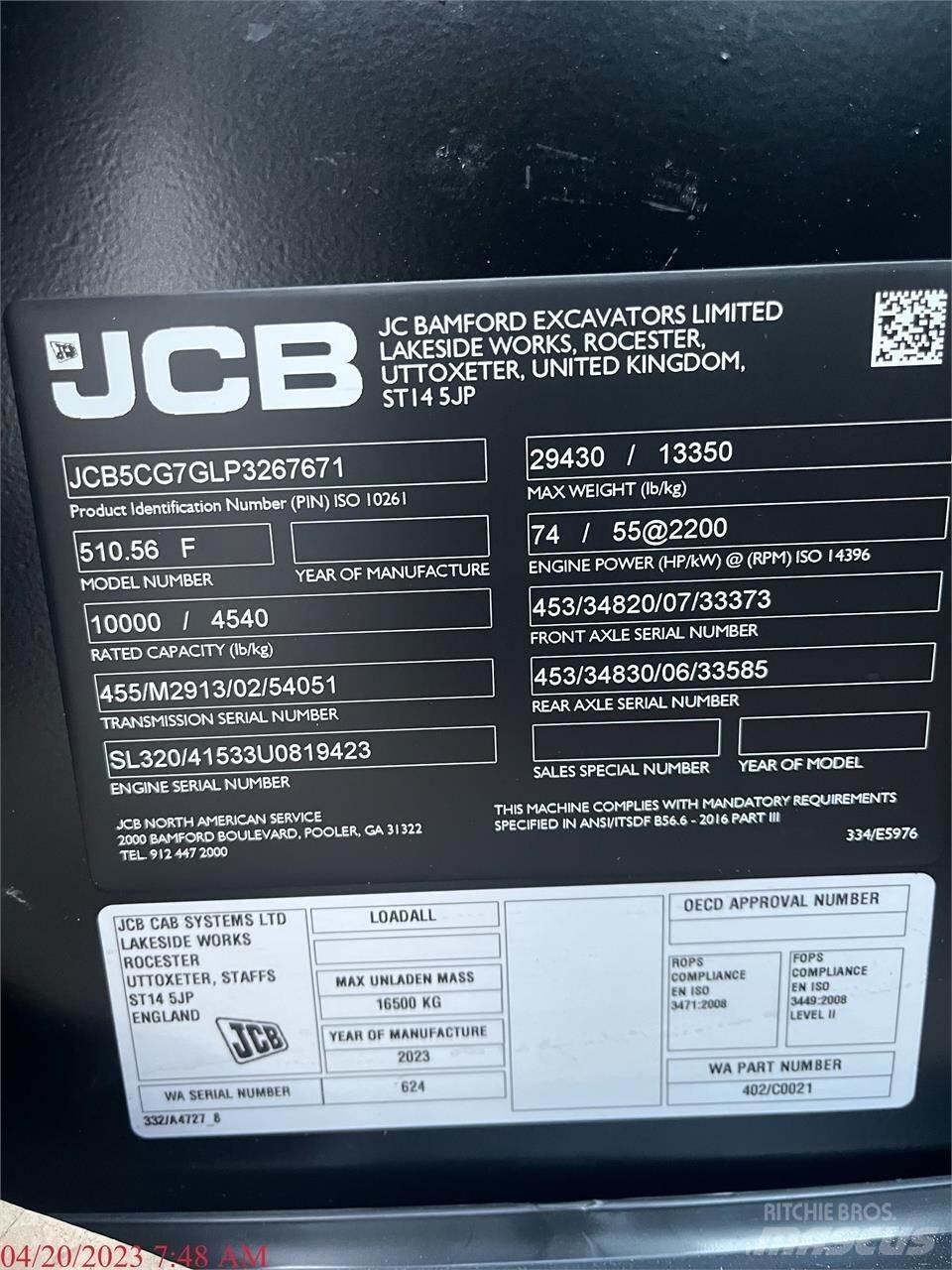 JCB 510-56 Manipuladores telescópicos