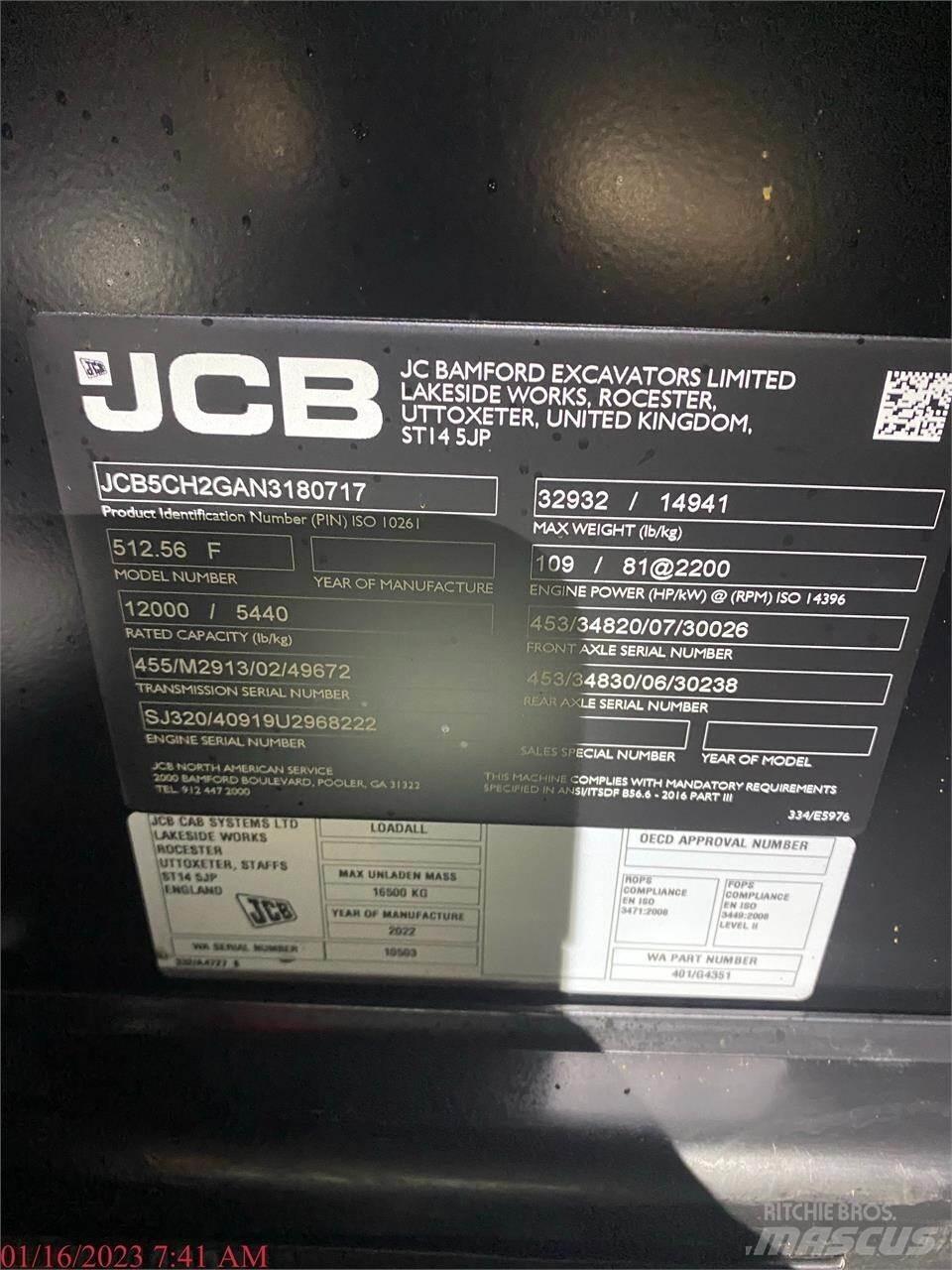 JCB 512-56 Manipuladores telescópicos