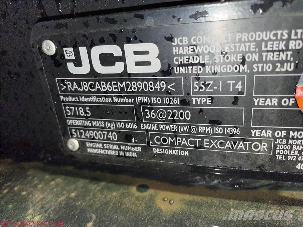 JCB 55Z-1 Mini Escavadoras <7t