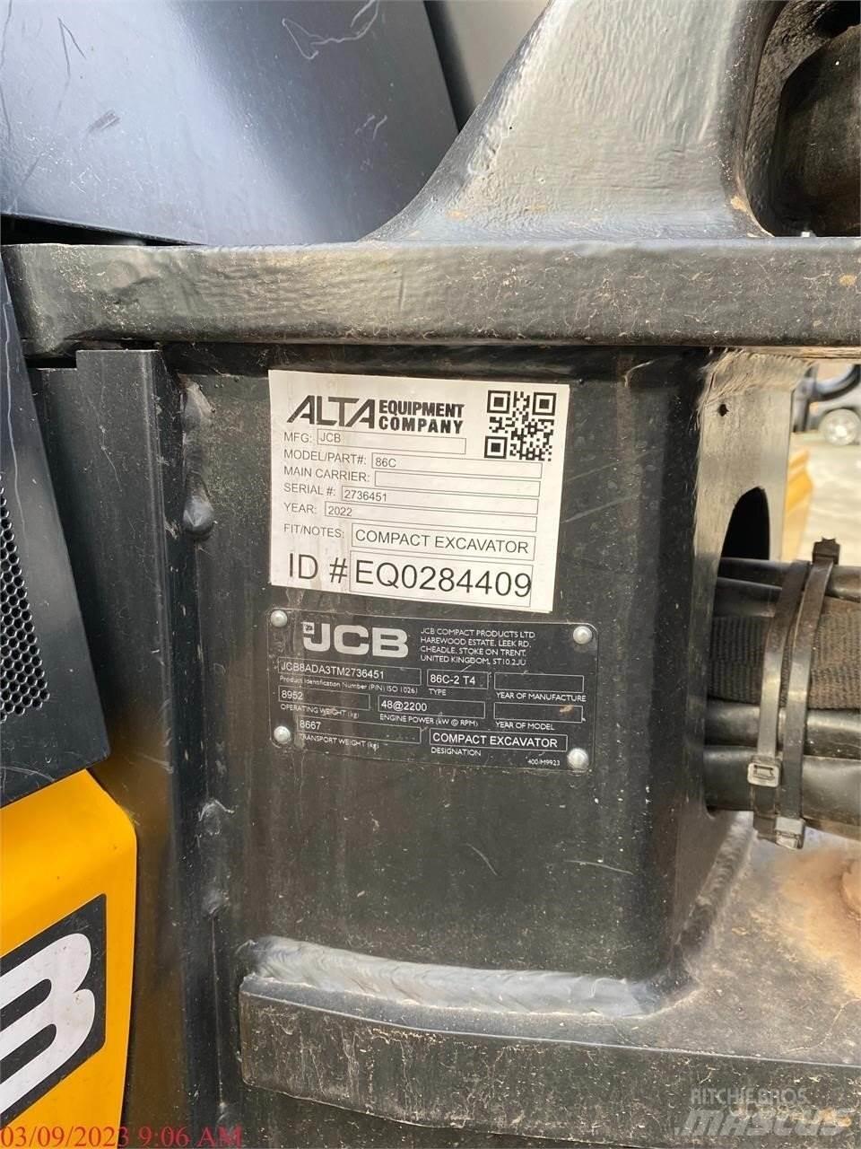 JCB 86C-2 Escavadoras de rastos