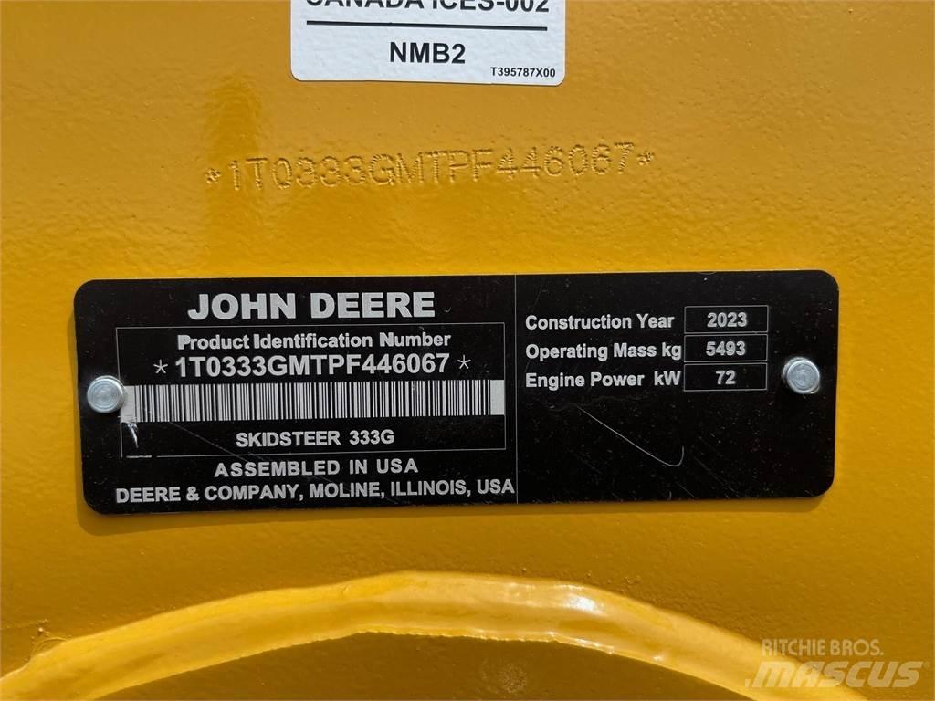 John Deere 333G Carregadoras de direcção deslizante