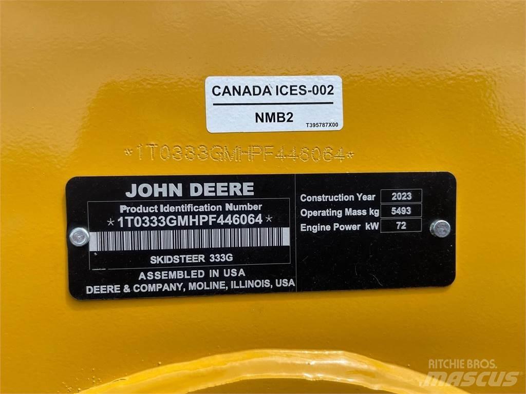 John Deere 333G Carregadoras de direcção deslizante