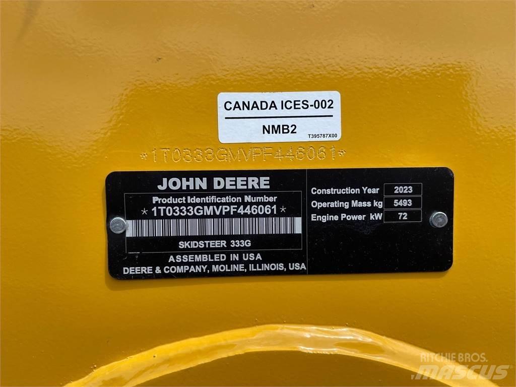 John Deere 333G Carregadoras de direcção deslizante