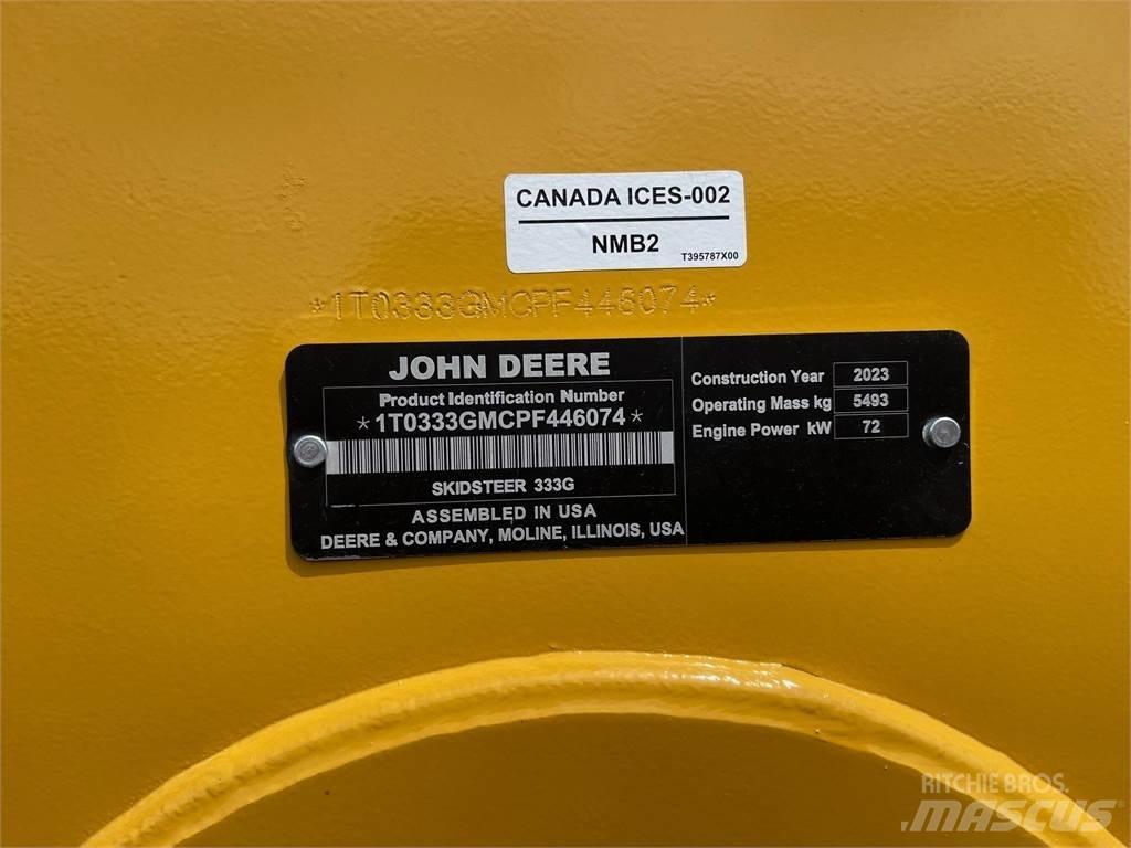 John Deere 333G Carregadoras de direcção deslizante