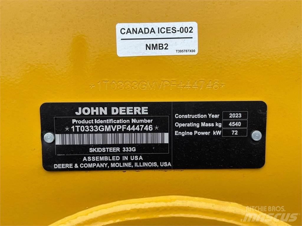 John Deere 333G Carregadoras de direcção deslizante