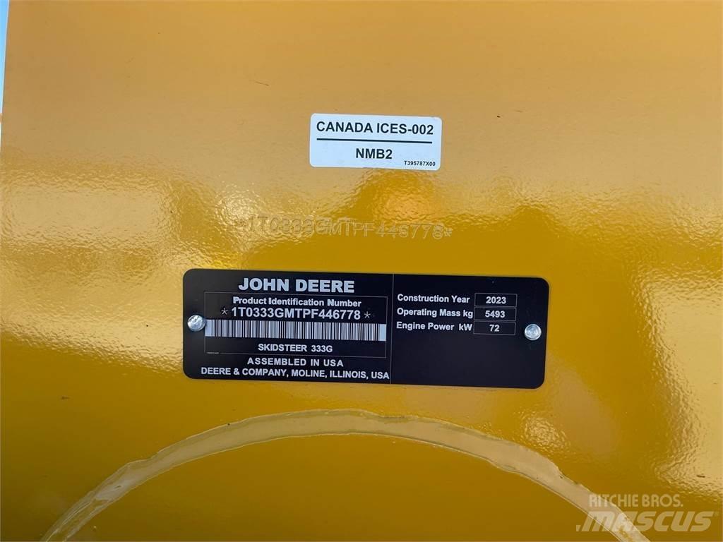 John Deere 333G Carregadoras de direcção deslizante