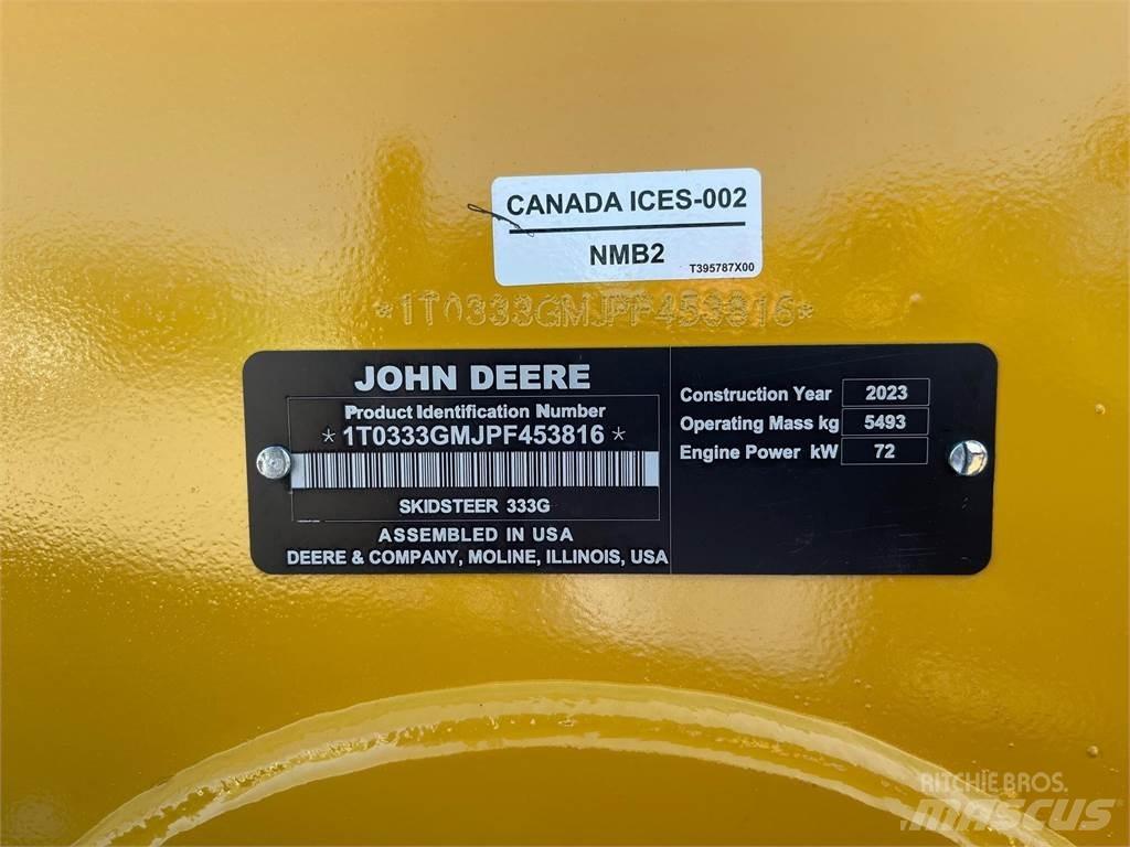 John Deere 333G Carregadoras de direcção deslizante