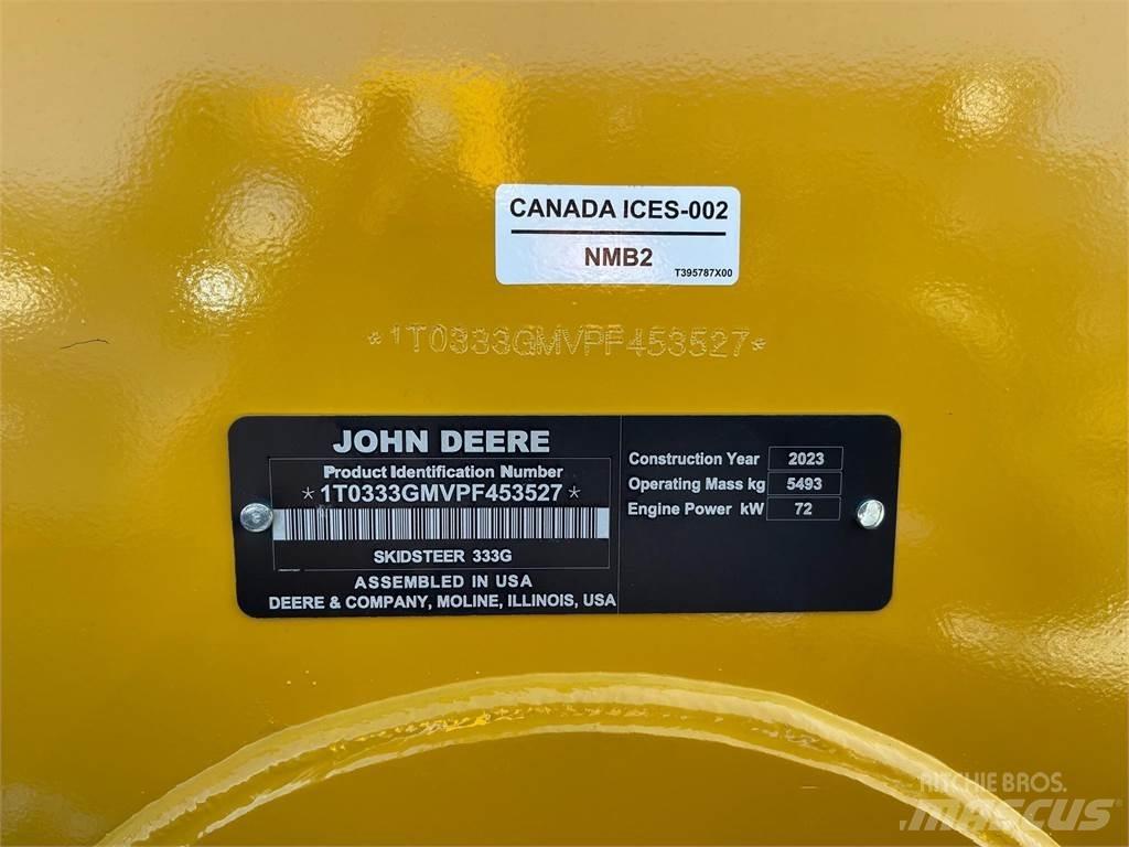 John Deere 333G Carregadoras de direcção deslizante