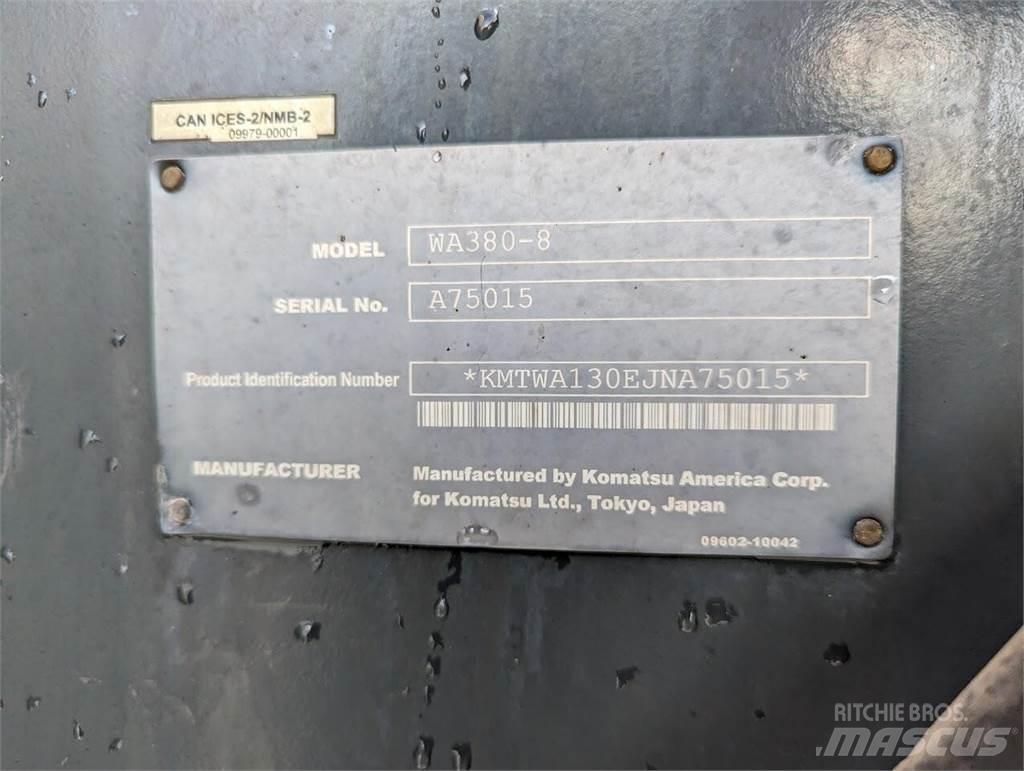 Komatsu WA380-8 Pás carregadoras de rodas