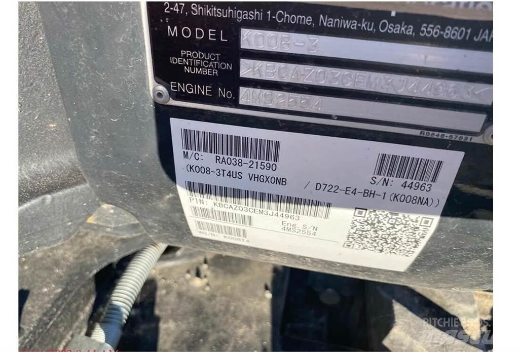 Kubota K008 Mini Escavadoras <7t