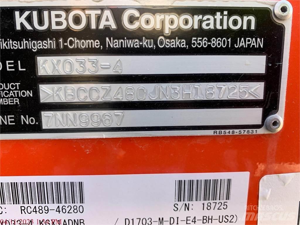 Kubota KX033-4 Mini Escavadoras <7t