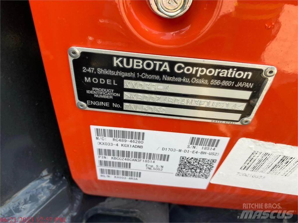 Kubota KX033-4 Mini Escavadoras <7t