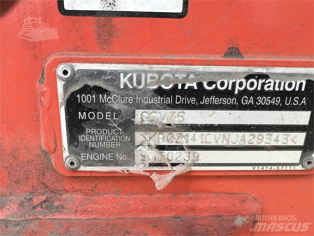 Kubota SSV75 Carregadoras de direcção deslizante