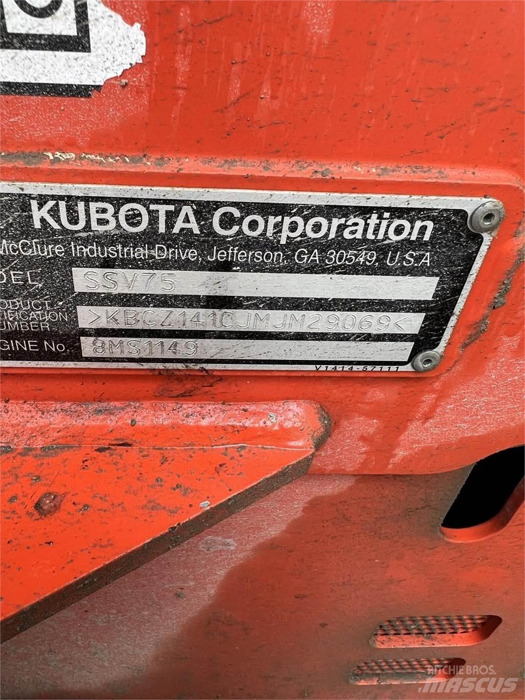 Kubota SSV75 Carregadoras de direcção deslizante