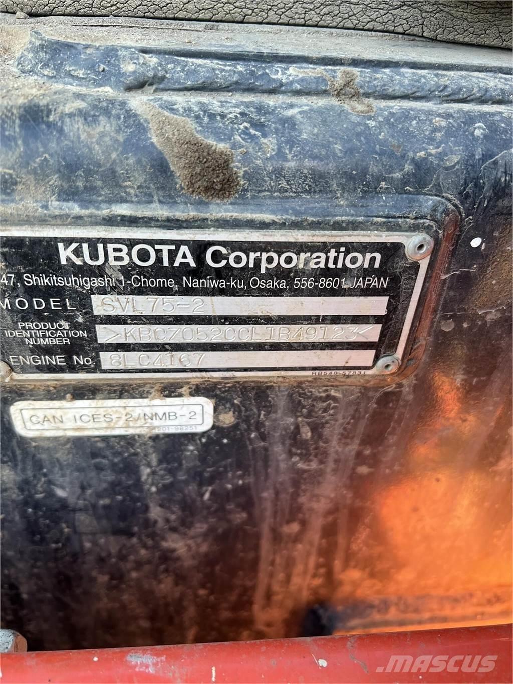 Kubota SVL75-2 Carregadoras de direcção deslizante
