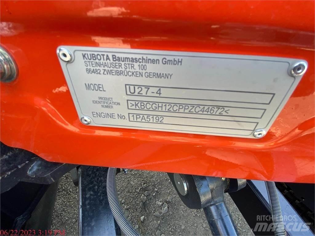 Kubota U27-4 Mini Escavadoras <7t