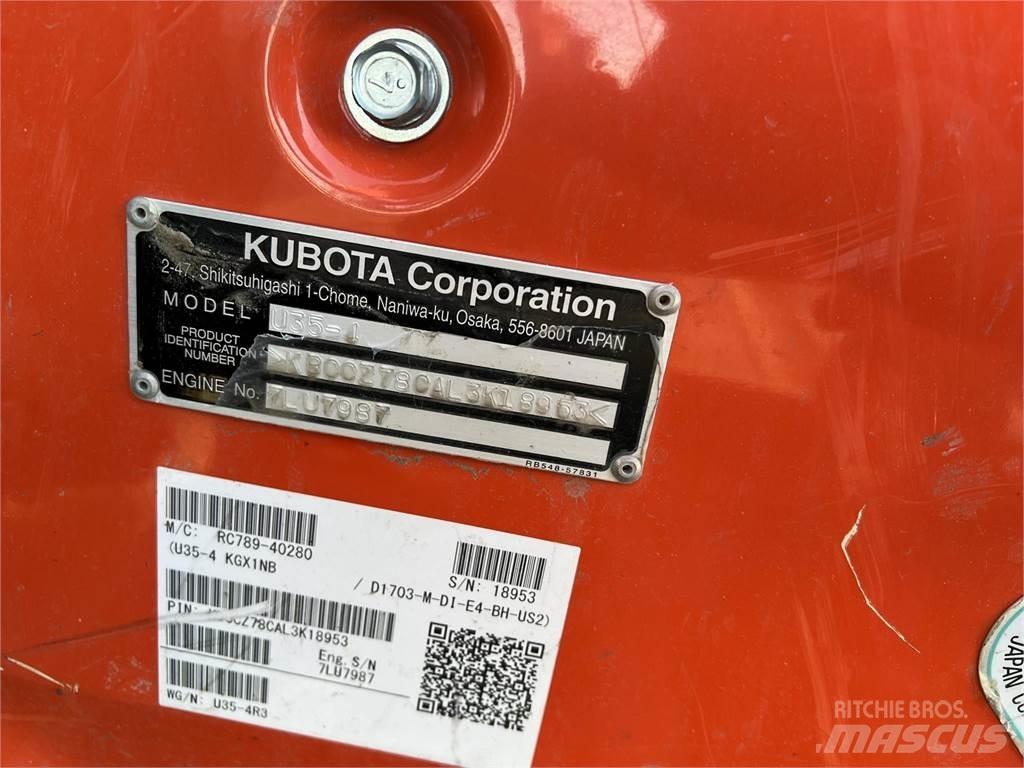 Kubota U35-4 Mini Escavadoras <7t