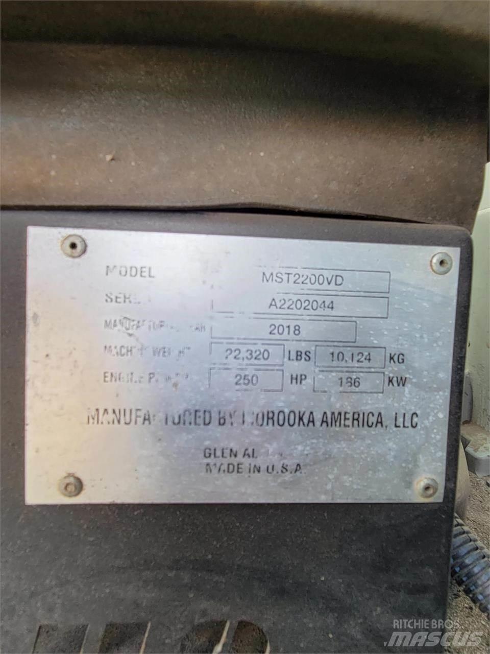 Morooka MST2200VD Dumpers de lagartas