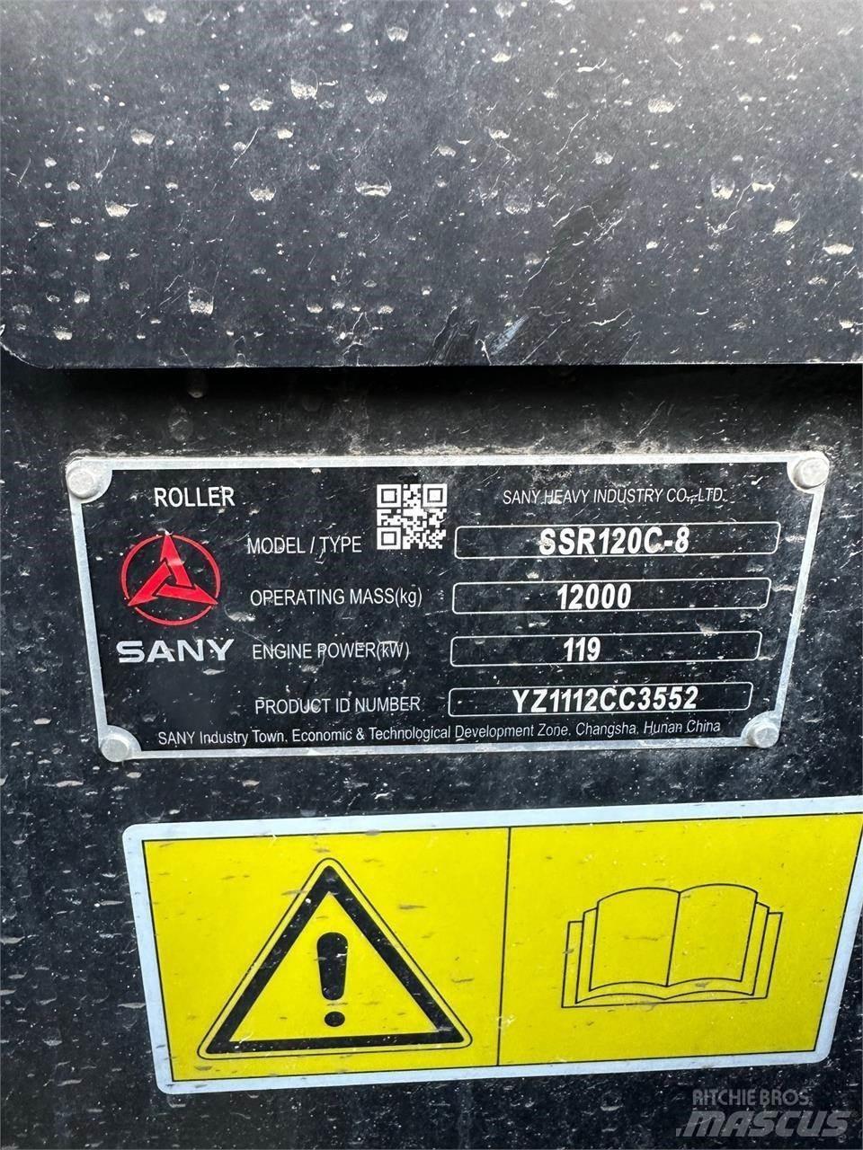 Sany SSR120C-8 Cilindros Compactadores tandem