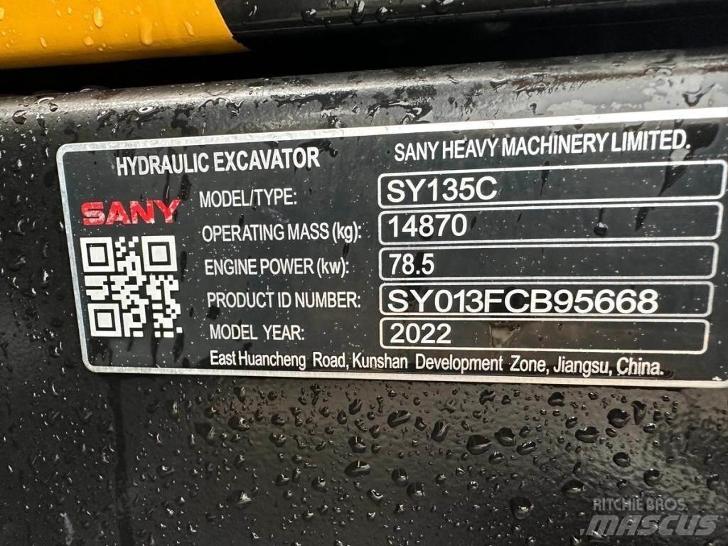 Sany SY135C Escavadoras de rastos